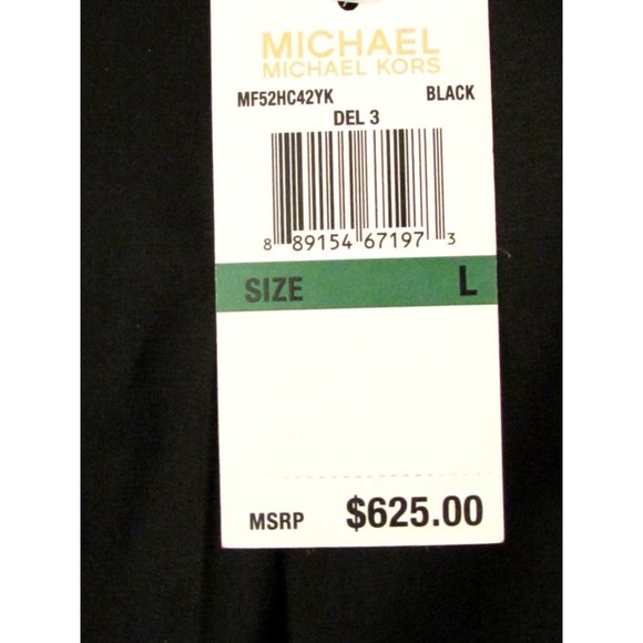 Michael Kors Black Wool Blend Designer Trench Belted Cape Size Large - Picture 11 of 11